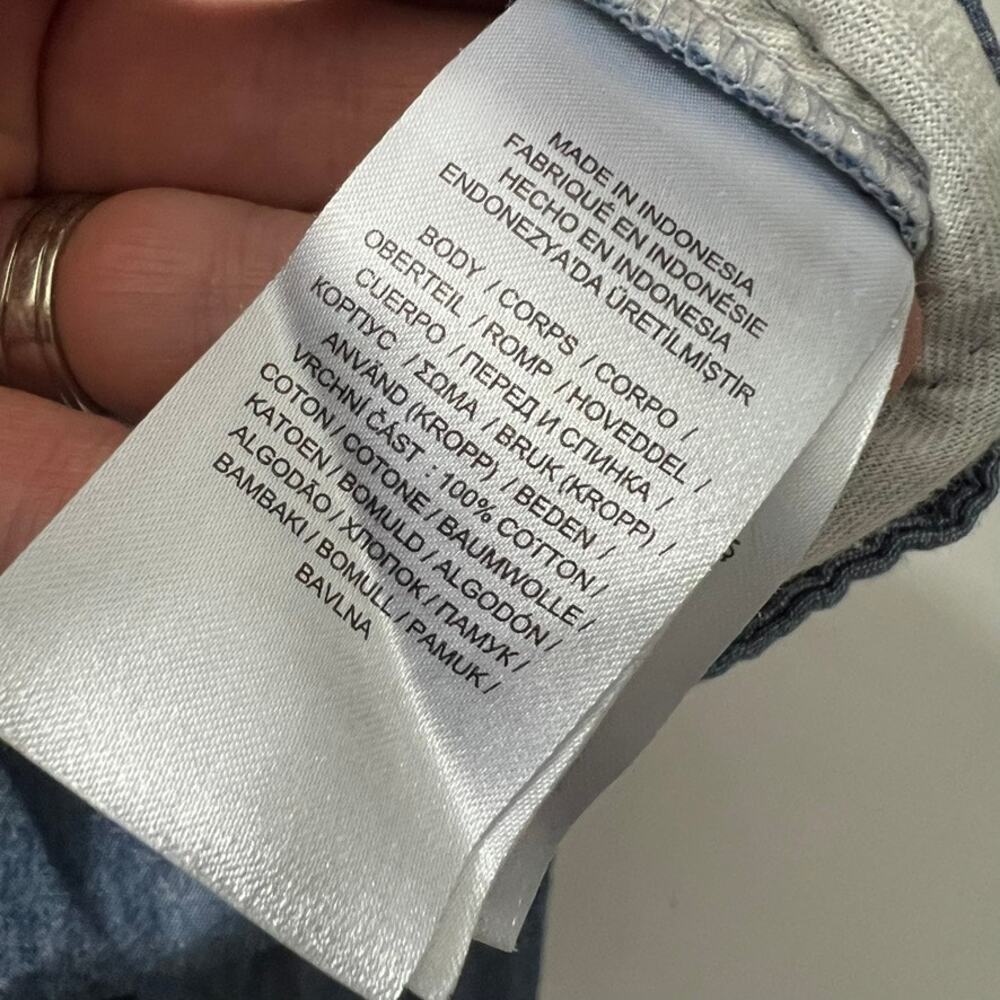 Lauren Ralph Lauren Blue Chambray Pleated Wide Leg Pants Women Size 6 - Picture 5 of 11